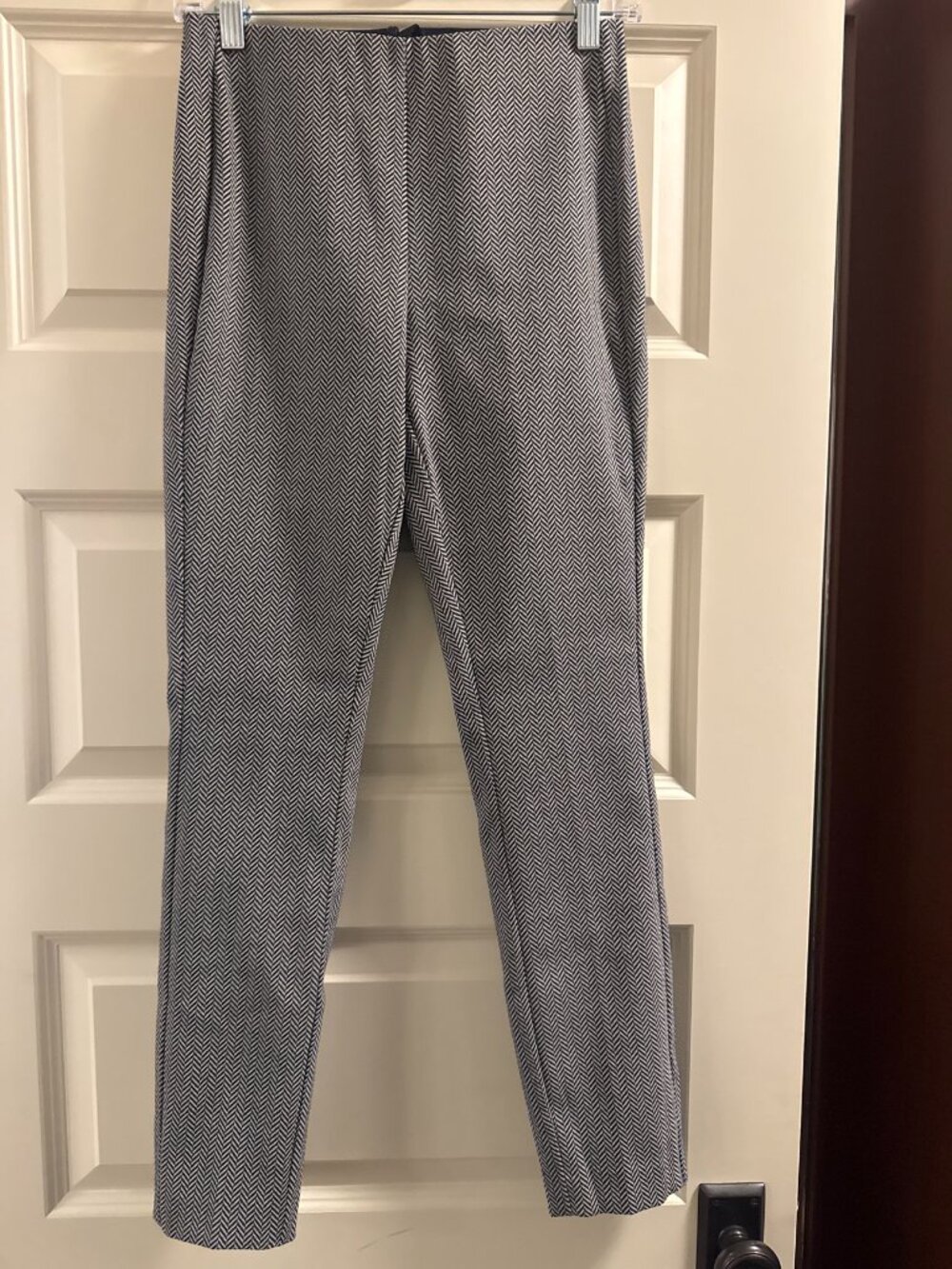 rag & bone Black White Herringbone Knit Skinny Pants Size 2